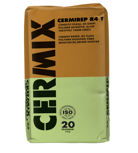  CERMIREP R4 T Çimento Esaslı,  Polimer Takviyeli Tamir Harcı 20 kg