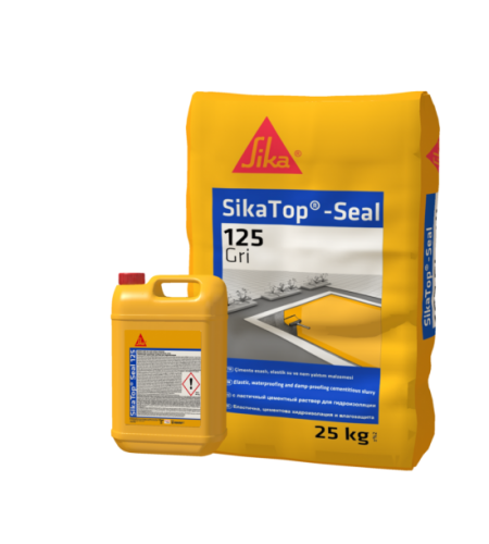 SikaTop Seal-125 ÇİMENTO ESASLI YARI ELASTİK SU YALITIM MALZEMESİ 33 kg set SikaTop Seal-125 ÇİMENTO ESASLI YARI ELASTİK SU YALITIM MALZEMESİ 33 kg set