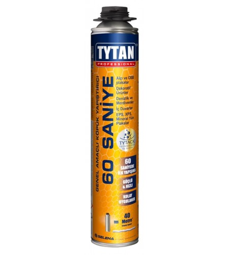 60 Saniye Hızlı Köpük Yapıştırıcı 750 ml Tabancalı